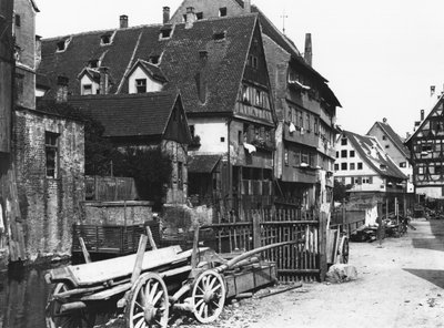 View of the Old Quarter, Ulm by Jousset